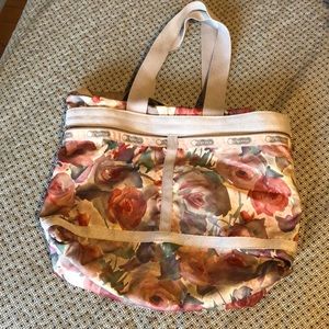 Lesportsac shoulder bag, rose pattern